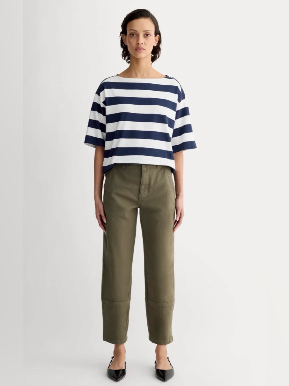 New Everlane THE UTILITY BARREL PANT in Kalamata Size 8